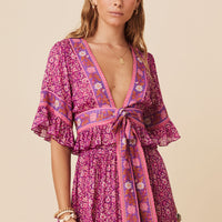 Sienna Cropped Blouse Fuchsia