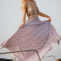 Sienna Halter Maxi Dress Lilac