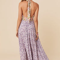 Sienna Halter Maxi Dress Lilac