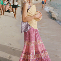 Sienna Maxi Skirt Fuchsia
