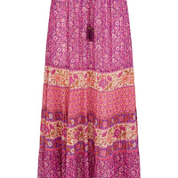 Sienna Maxi Skirt Fuchsia