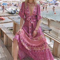 Sienna Maxi Skirt Fuchsia