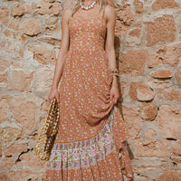 Sienna Strappy Maxi Dress Clay