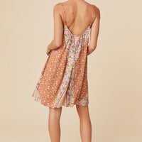 Sienna Strappy Mini Dress Clay