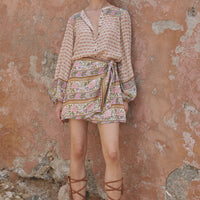 Sienna Wrap Skirt Clay