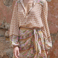 Sienna Wrap Skirt Clay