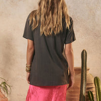 Coco Cantina Biker Tee Charcoal