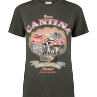 Coco Cantina Biker Tee Charcoal