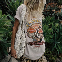 Coco Cantina Biker Tee Taupe