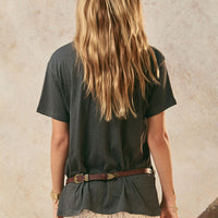 Elysian Biker Tee Charcoal