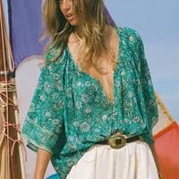 Elysian Short Sleeve Blouse Jade
