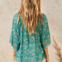 Elysian Short Sleeve Blouse Jade