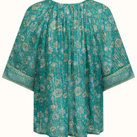Elysian Short Sleeve Blouse Jade