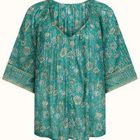 Elysian Short Sleeve Blouse Jade