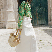 Eve Denim Skirt Salt