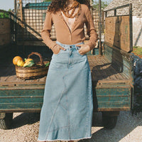 Eve Denim Skirt Sun Washed Blue