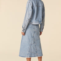 Eve Denim Skirt Sun Washed Blue