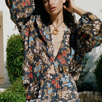 Flora Blouse Mystic