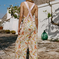 Flora Linen Jumpsuit Pastel