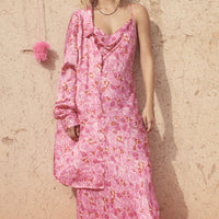 ISLAMORADA BIAS STRAPPY MAXI DRESS CANYON ROSE
