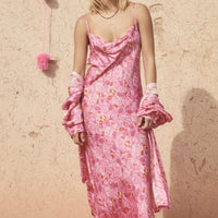 ISLAMORADA BIAS STRAPPY MAXI DRESS CANYON ROSE