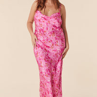 ISLAMORADA BIAS STRAPPY MAXI DRESS CANYON ROSE