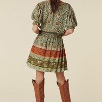 LADY UNTAMED MINI DRESS MATCHA