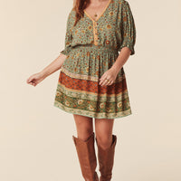 LADY UNTAMED MINI DRESS MATCHA