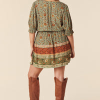 LADY UNTAMED MINI DRESS MATCHA