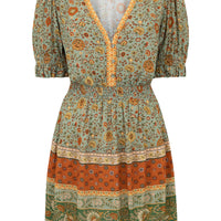 LADY UNTAMED MINI DRESS MATCHA