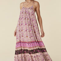LADY UNTAMED STRAPPY MAXI DRESS LAVENDER