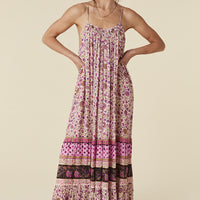LADY UNTAMED STRAPPY MAXI DRESS LAVENDER