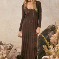 Lou Lou Knit Gown Cacao