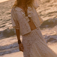 Lux Lisbon Lace Blouse Vintage Cream