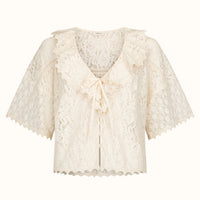 Lux Lisbon Lace Blouse Vintage Cream