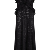 Lux Lisbon Lace Strappy Maxi Dress Onyx