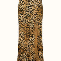 Samantha Bias Skirt Vintage Leopard