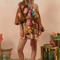 Birth of Venus Tunic Dress Caramel