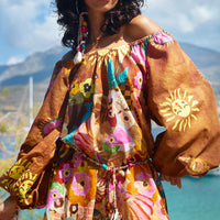 Birth of Venus Tunic Dress Caramel