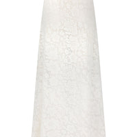 Free Love Lace Bias Skirt Vintage Cream