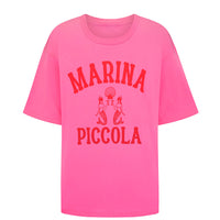 Marina Piccola Oversized Biker Tee Cosmos Pink