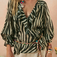 Zevra Blouse Washed Charcoal