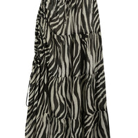 Zevra Peasant Skirt Washed Charcoal