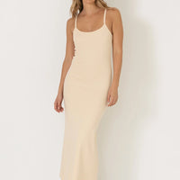 A LINE MAXI DRESS CREAM