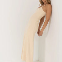 A LINE MAXI DRESS CREAM
