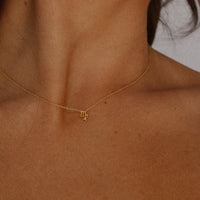 Petite Zodiac Choker Necklace Gold