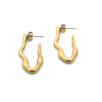 Lolita Wave Earrings Gold