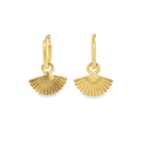 Odette Fan Earrings Gold