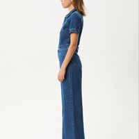 Miami Denim Flared Jumpsuit Authentic Blue