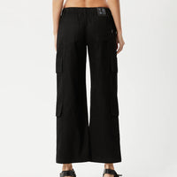 MIDNIGHT CARGO PANTS BLACK